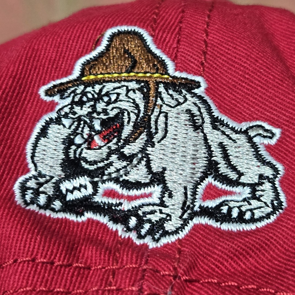 USMC UNITED STATES MARINE CORPS Blue BULLDOG MASCOT HAT Military Baseball - Picture 8 of 14